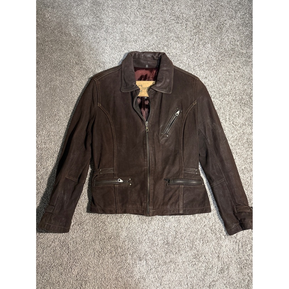 Lloyd Elliots Country Club Brown Leather Jacket Avanti Outerwear Co Vintage Med